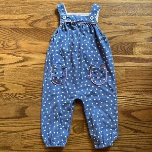 Mini Boden Girls Cotton Overalls
